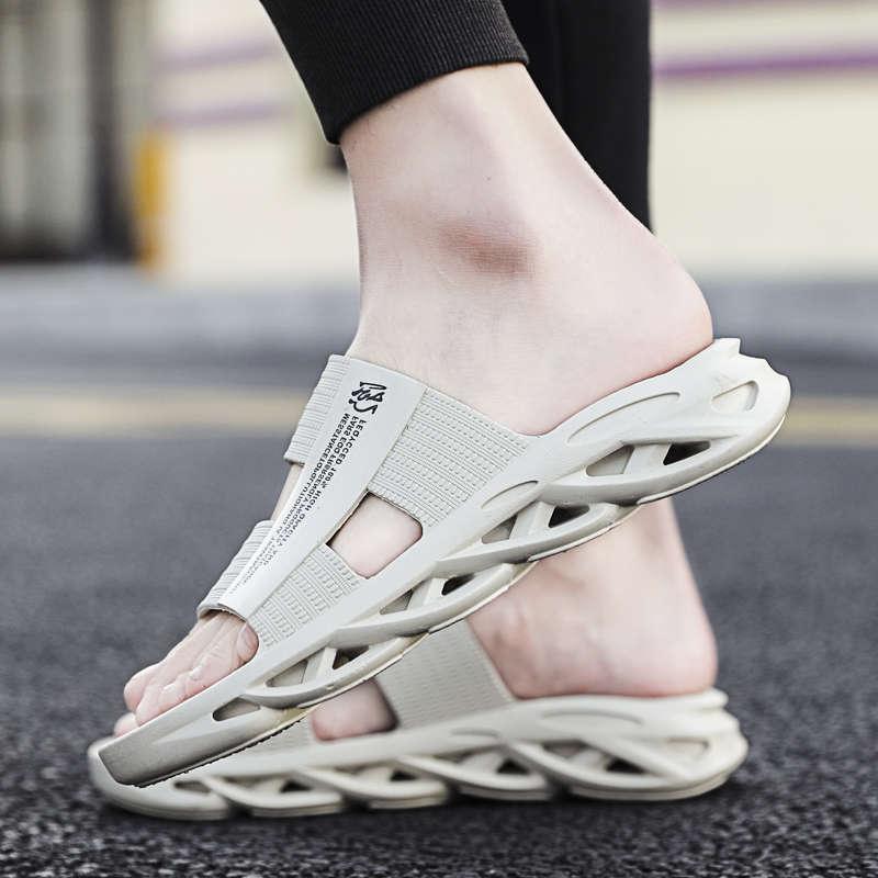 Men's Orthotic Beach Flip Flops with Arch Support & Shock Absorption
