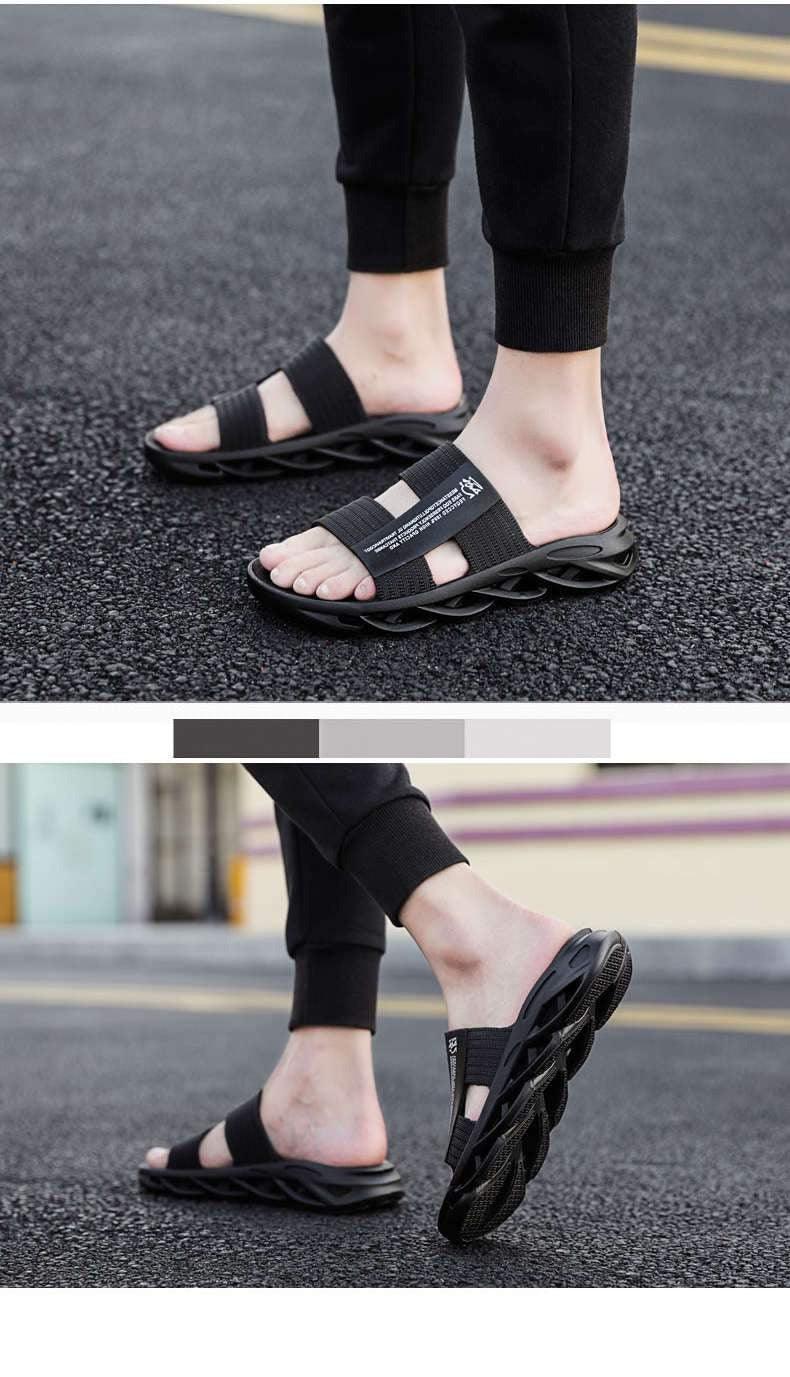 Men's Orthotic Beach Flip Flops with Arch Support & Shock Absorption