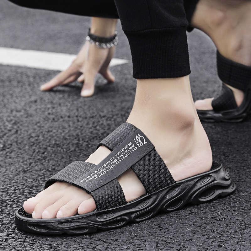 Men's Orthotic Beach Flip Flops with Arch Support & Shock Absorption