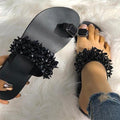 Women's Crystal Glitter Flat Slides Comfy Summer Beach Sandals