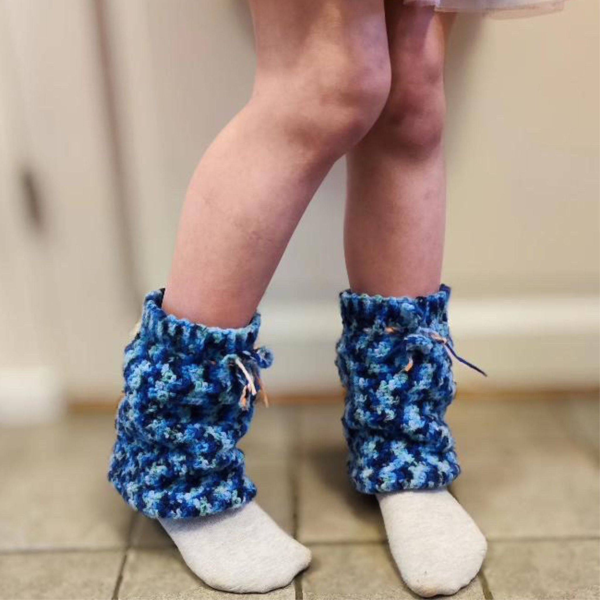 Slouchy Crochet Leg Warmers - Bohemian Grunge Knit Accessory
