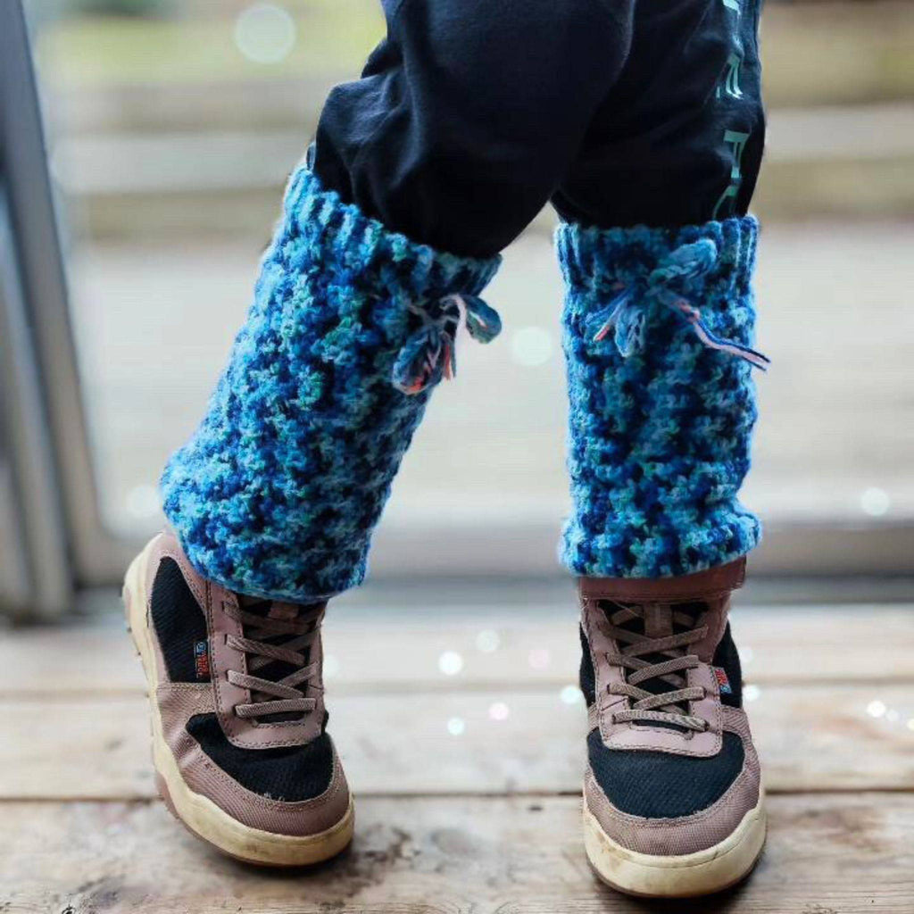 Slouchy Crochet Leg Warmers - Bohemian Grunge Knit Accessory