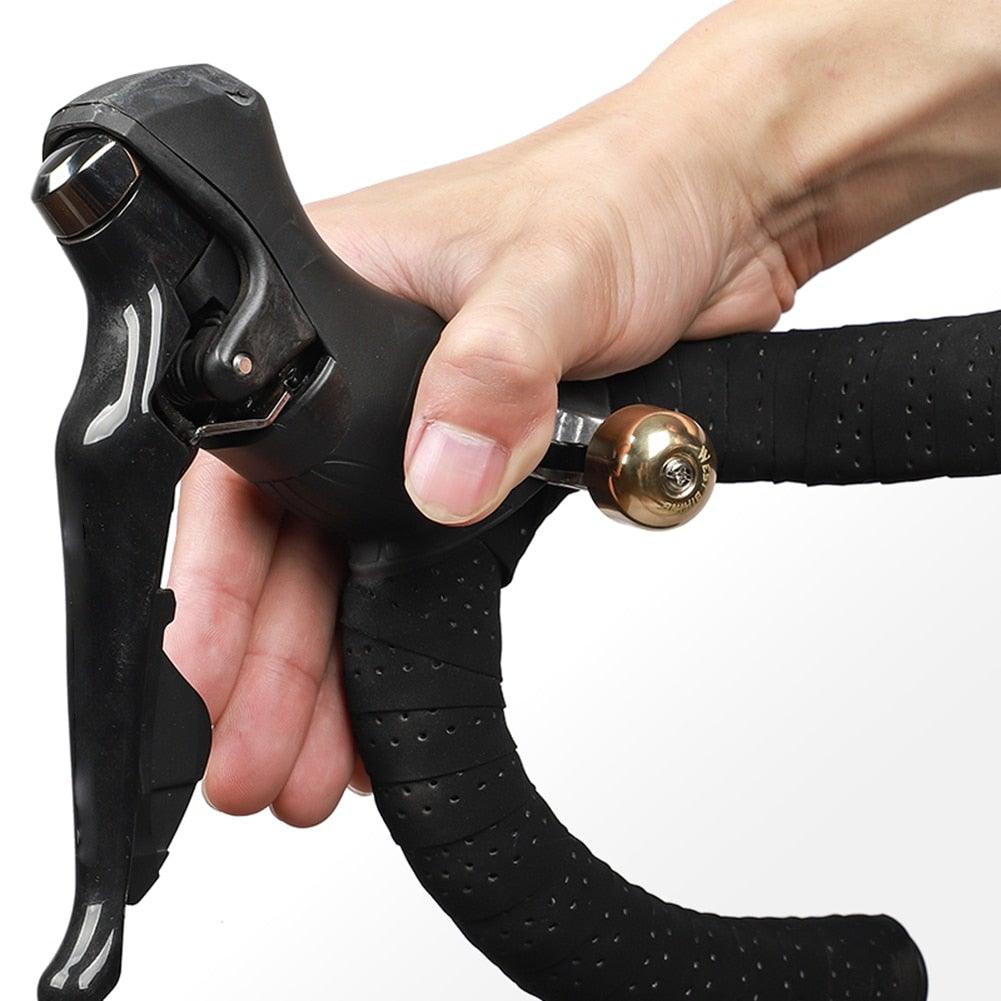 Classic Black and Gold Bicycle Bell for Mountain and Road Bikes