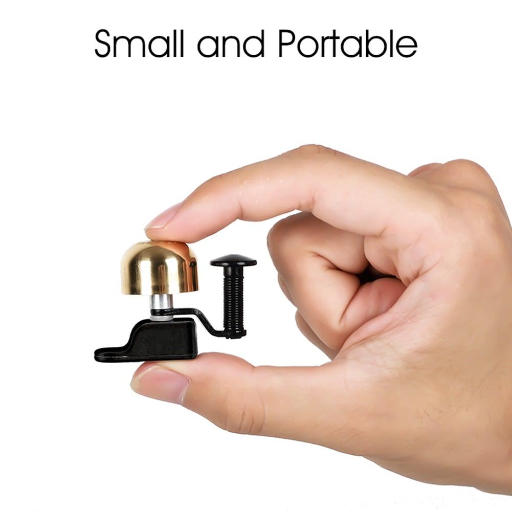 Classic Black and Gold Bicycle Bell for Mountain and Road Bikes