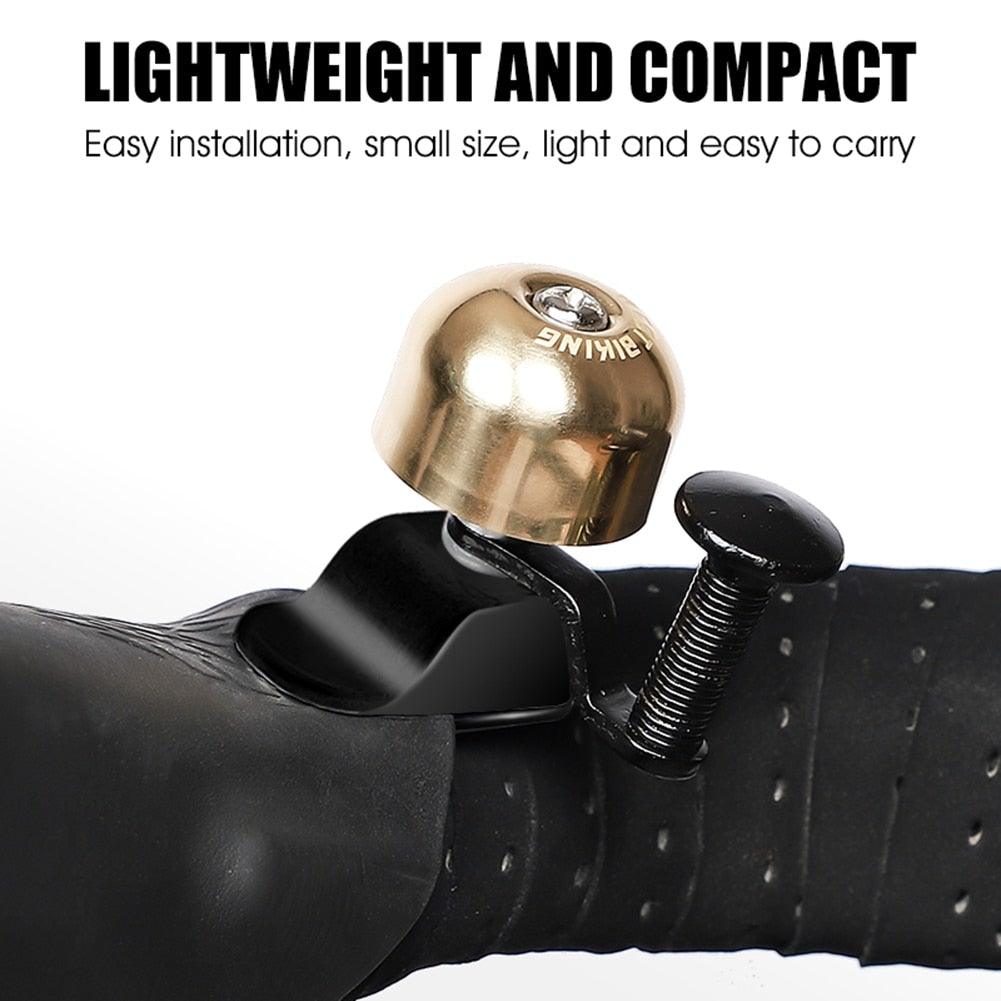 Classic Black and Gold Bicycle Bell for Mountain and Road Bikes