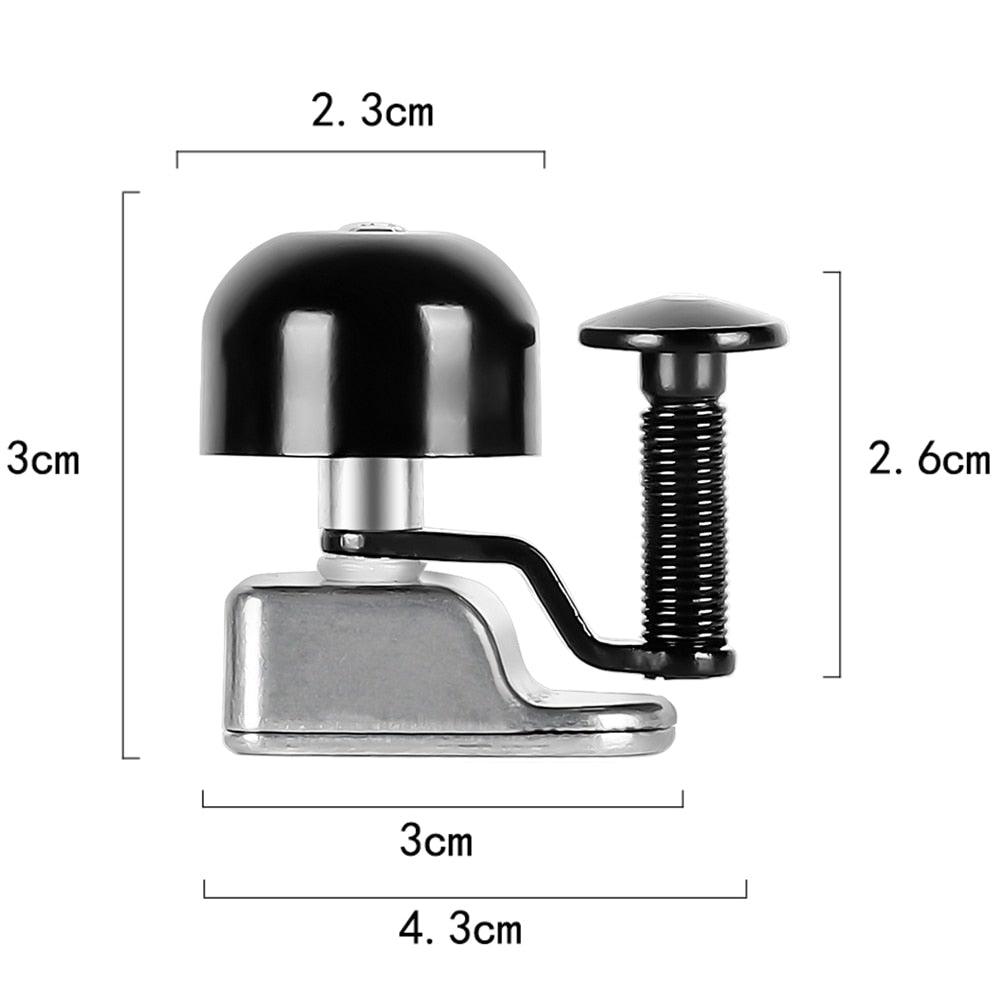 Classic Black and Gold Bicycle Bell for Mountain and Road Bikes