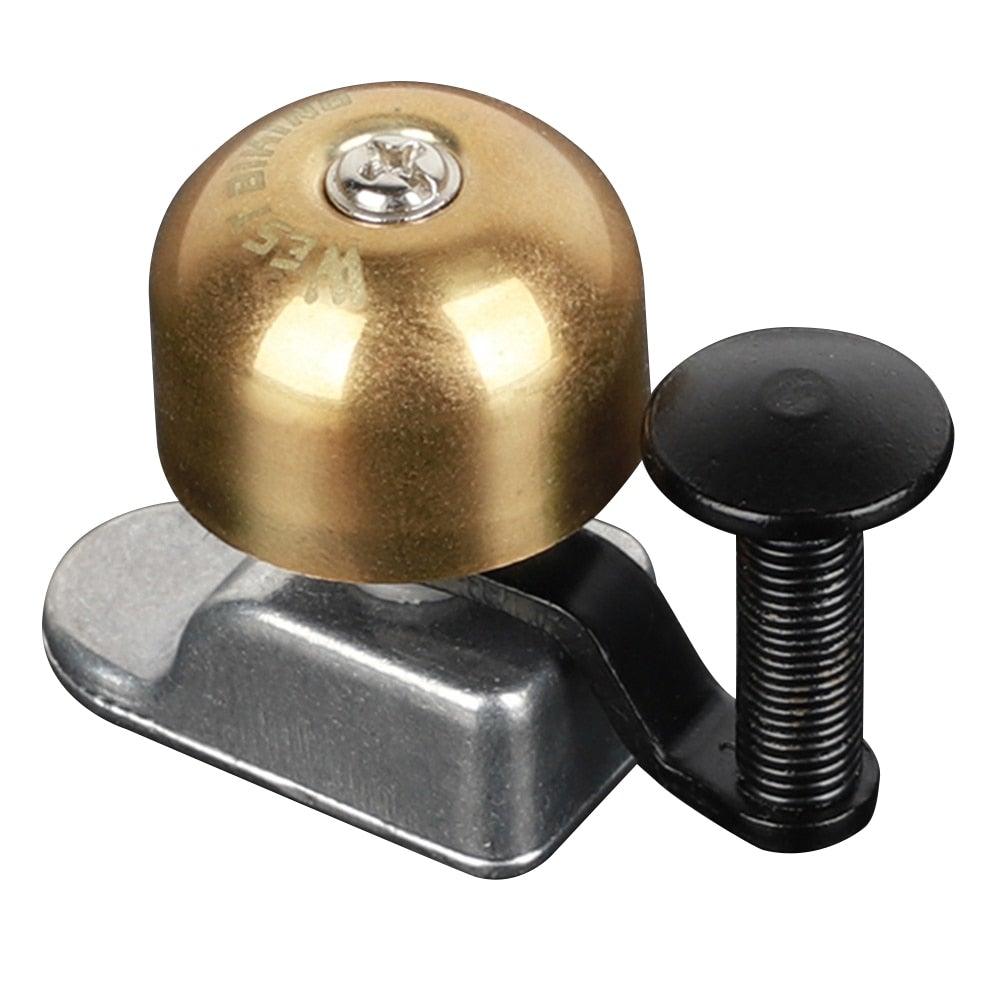 Classic Black and Gold Bicycle Bell for Mountain and Road Bikes