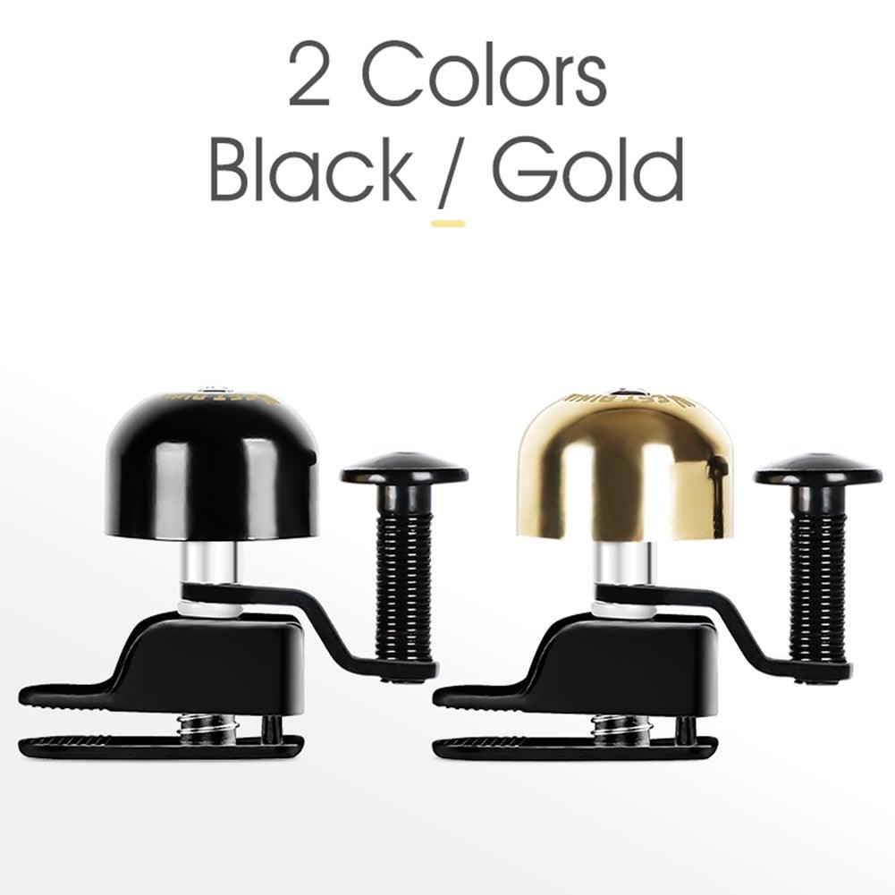 Classic Black and Gold Bicycle Bell for Mountain and Road Bikes