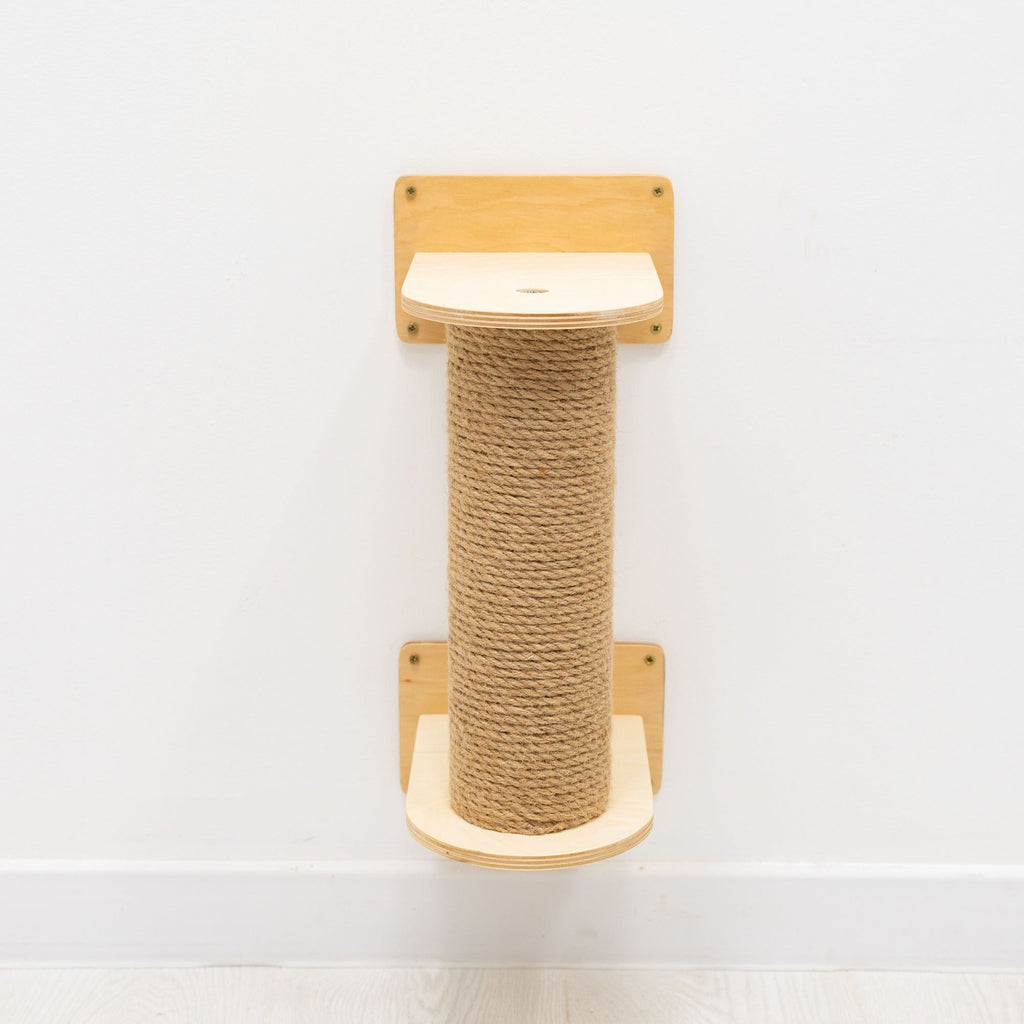Small Cat Tree – Light Finish Compact Cat Tower & Perch