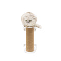Small white cat tree for kittens and small cats with scratching area