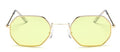 Polarized Small Square Sunglasses Retro Metal Polygon Frames