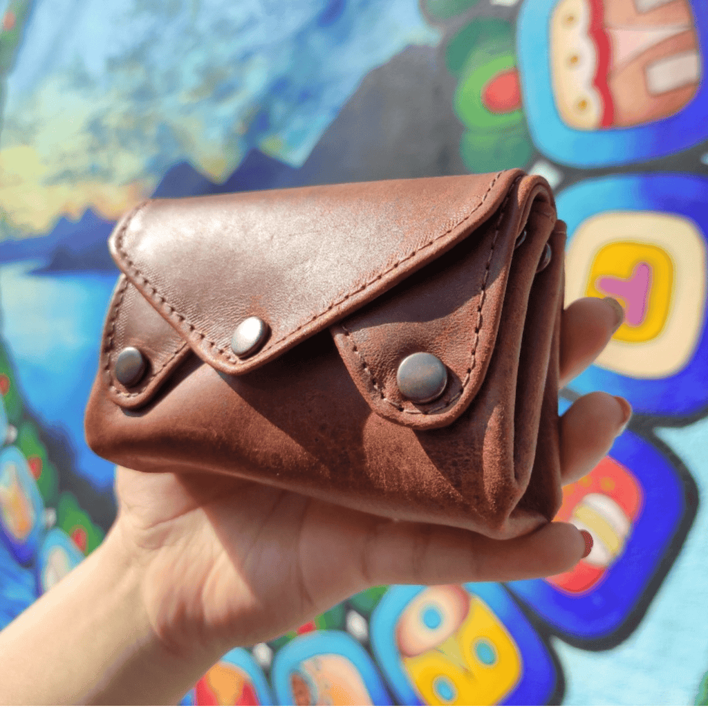 Handmade Leather Accordion Wallet