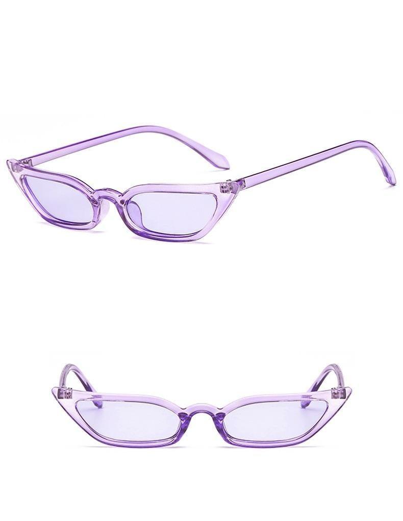 Small Leopard Cateye Sunglasses Vintage UV400 Protection