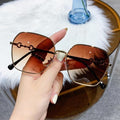 Small Oval Retro Sunglasses UV400 Minimalist Style