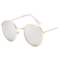 Small Round Polarized Sunglasses Retro Designer Metal Frame UV400