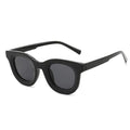Round Fashion Sunglasses with Blue Light Filtering for Women
