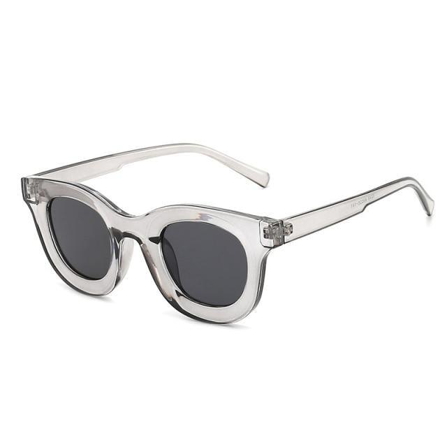 Round Fashion Sunglasses with Blue Light Filtering for Women
