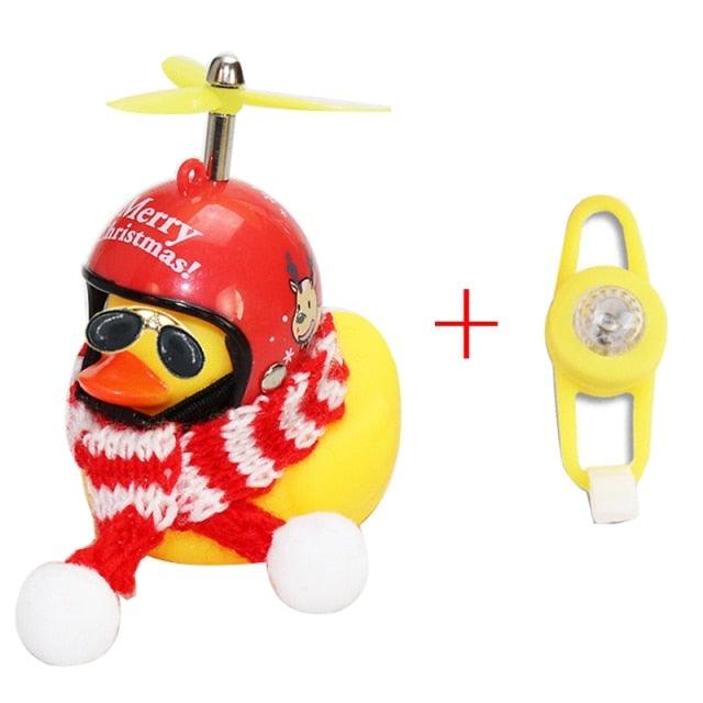 Yellow Bike Duck Bell with Propeller Helmet and LED Light