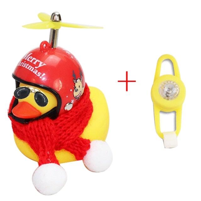 Yellow Bike Duck Bell with Propeller Helmet and LED Light