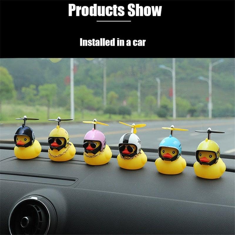 Yellow Bike Duck Bell with Propeller Helmet and LED Light