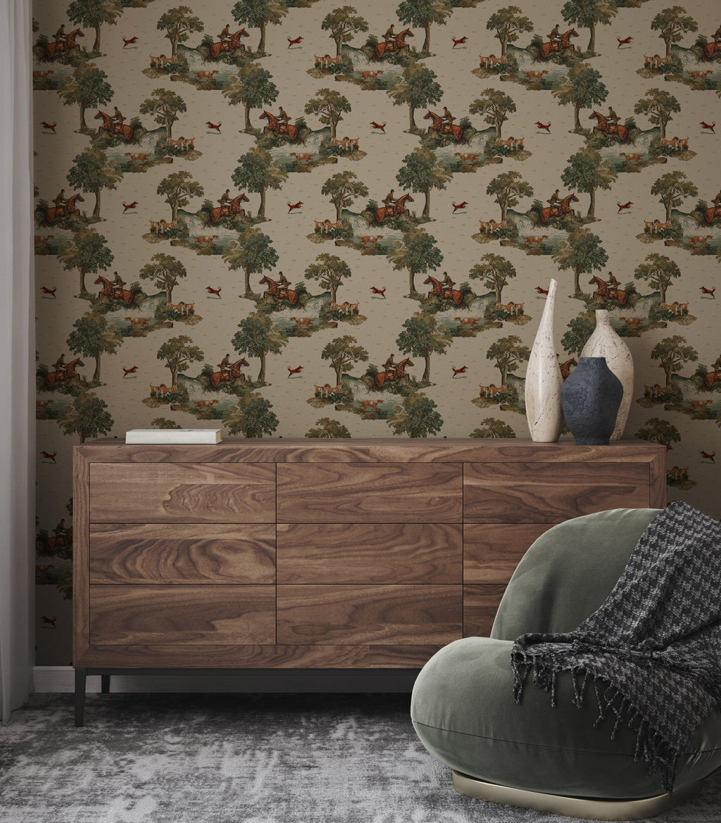 Copper Wallpaper by Hosta Pasta Patterns
