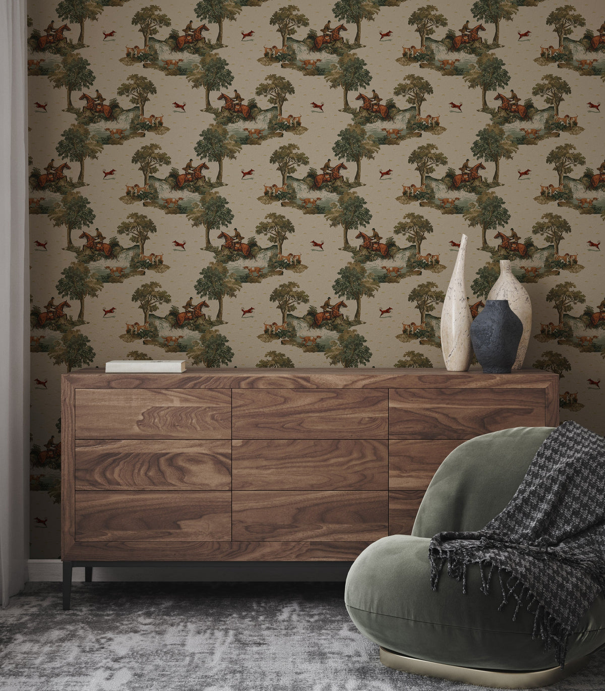 Copper Wallpaper by Hosta Pasta Patterns