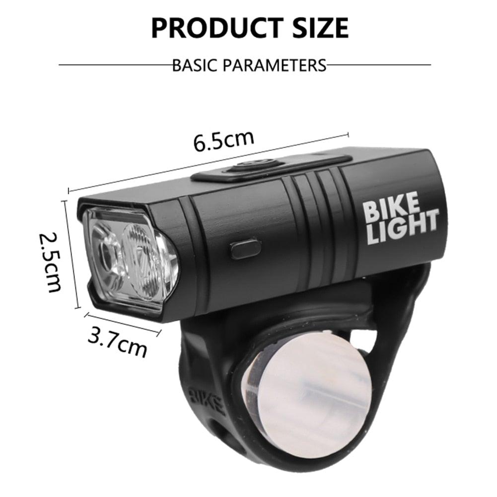 Powerful USB Rechargeable LED Bike Headlight for Night Cycling