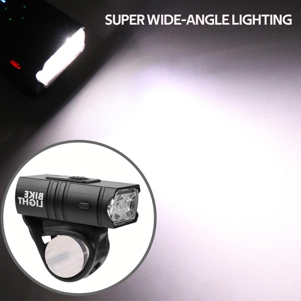 Powerful USB Rechargeable LED Bike Headlight for Night Cycling