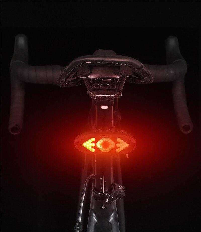 Wireless Remote Control LED Bike Turn Signal Taillight