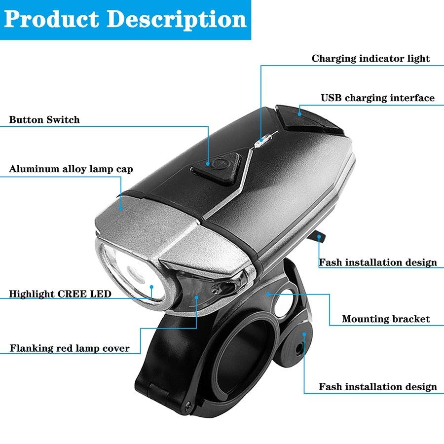 Wireless Remote Control Bicycle Taillight with Turn Signals