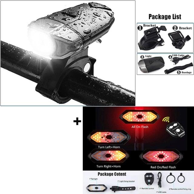 Wireless Remote Control Bicycle Taillight with Turn Signals