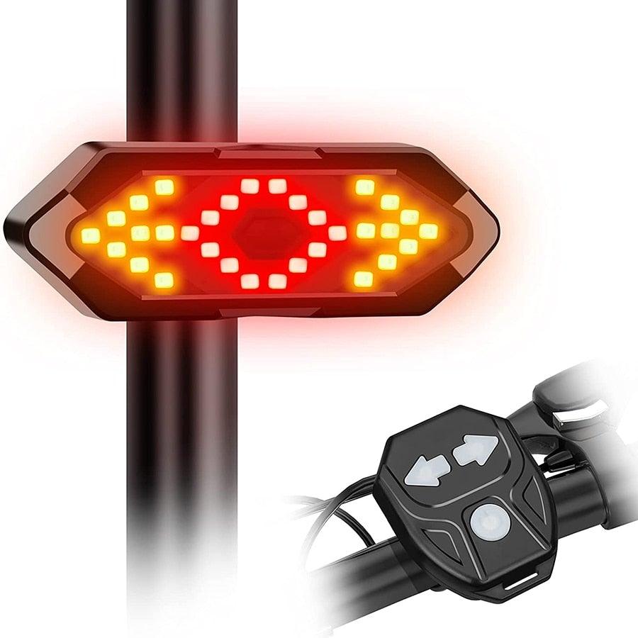 Wireless Remote Control Bicycle Taillight with Turn Signals