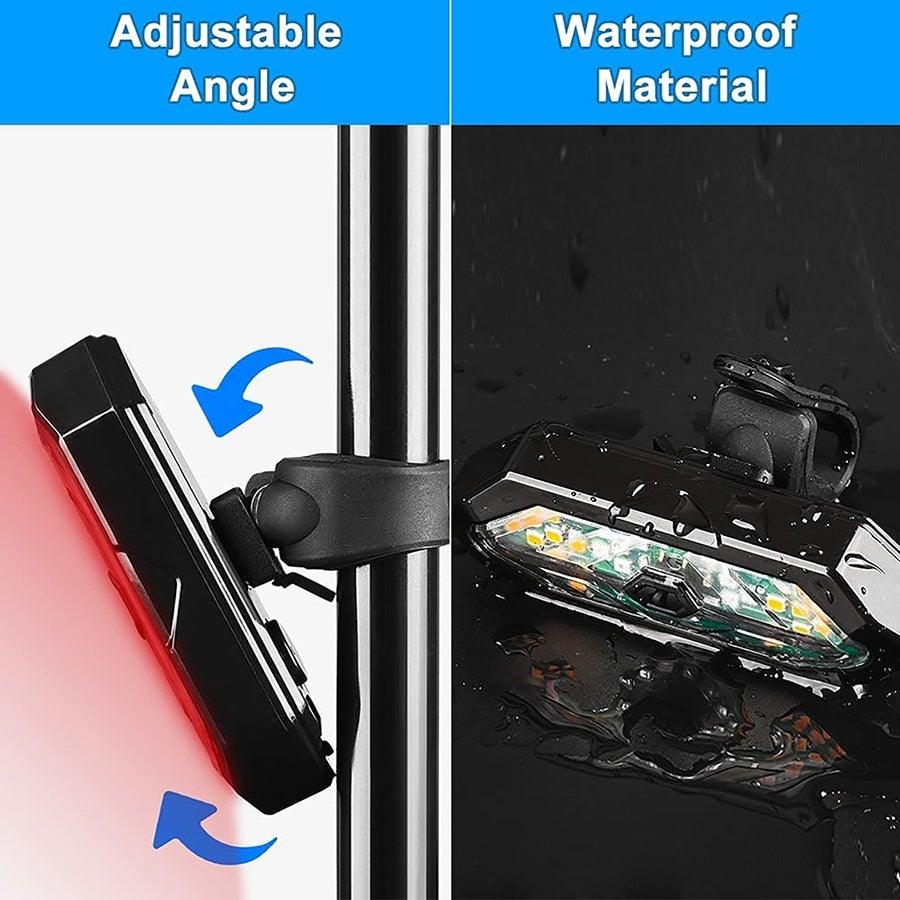 Wireless Remote Control Bicycle Taillight with Turn Signals