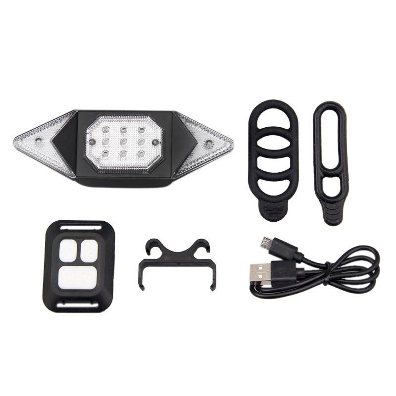 Wireless Remote Control Bicycle Tail Light with LED Turning Signals