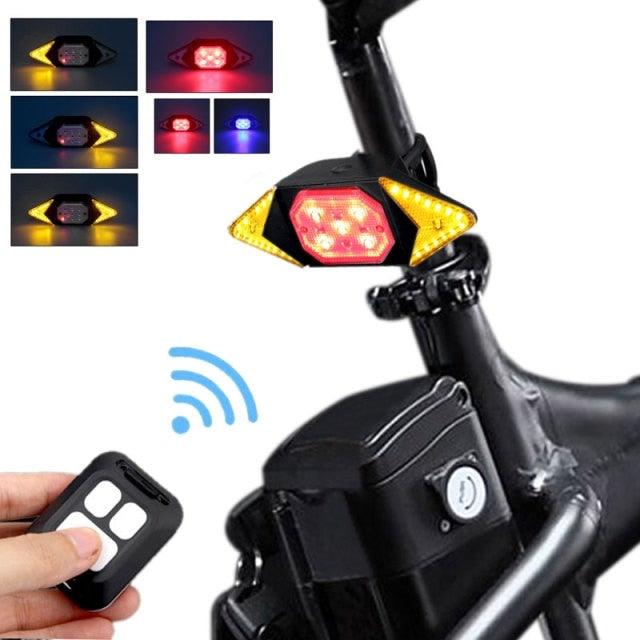 Wireless Remote Control Bicycle Tail Light with LED Turning Signals