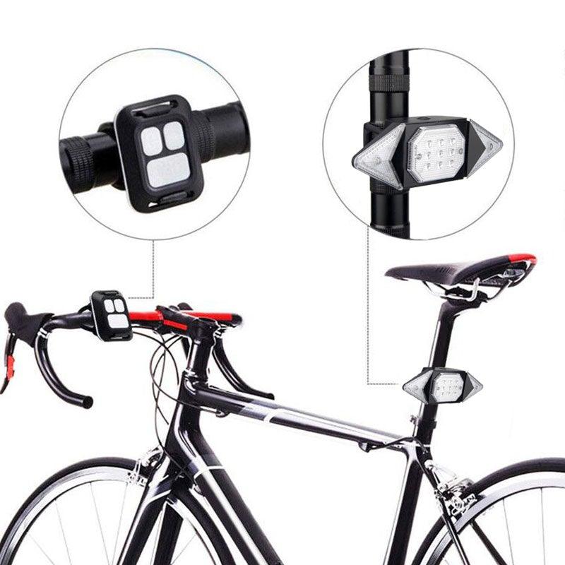 Wireless Remote Control Bicycle Tail Light with LED Turning Signals