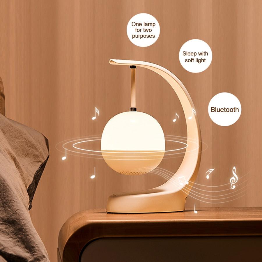 Bluetooth Speaker LED Night Light – Minimalist Color Changing Lamp