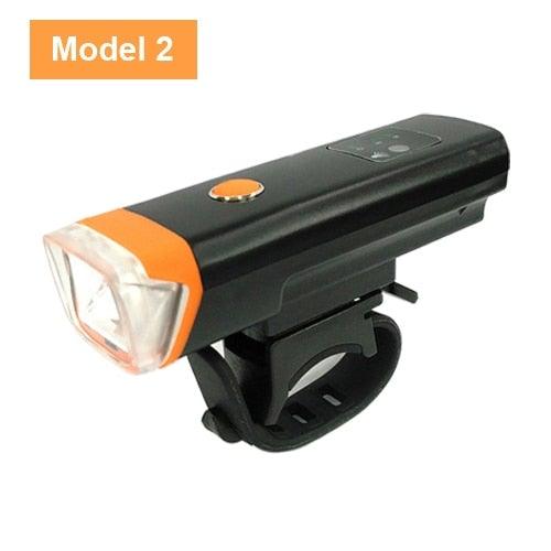 Smart Induction LED Bike Headlight and Rear Tail Light Set