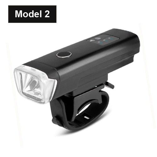 Smart Induction LED Bike Headlight and Rear Tail Light Set