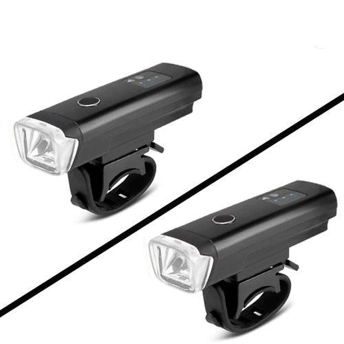 Smart Induction LED Bike Headlight and Rear Tail Light Set