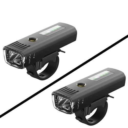 Smart Induction LED Bike Headlight and Rear Tail Light Set