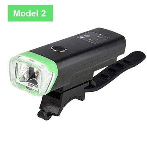 Smart Induction LED Bike Headlight and Rear Tail Light Set