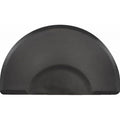Smart Step Elite 3'x5' black half-round professional salon anti-fatigue mat