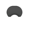 Smart Step Elite Round 2.5' x 3.5' Black Anti-Fatigue Salon Mat on a professional floor