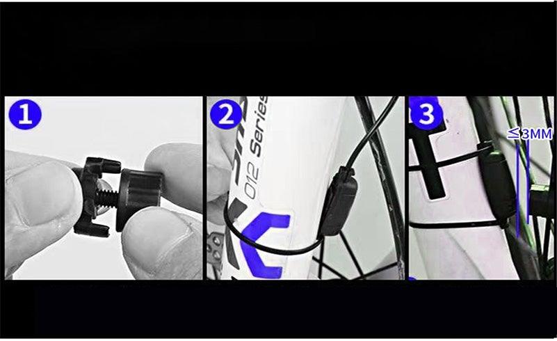 4-in-1 Rechargeable Bike Light with LCD Odometer and Speedometer