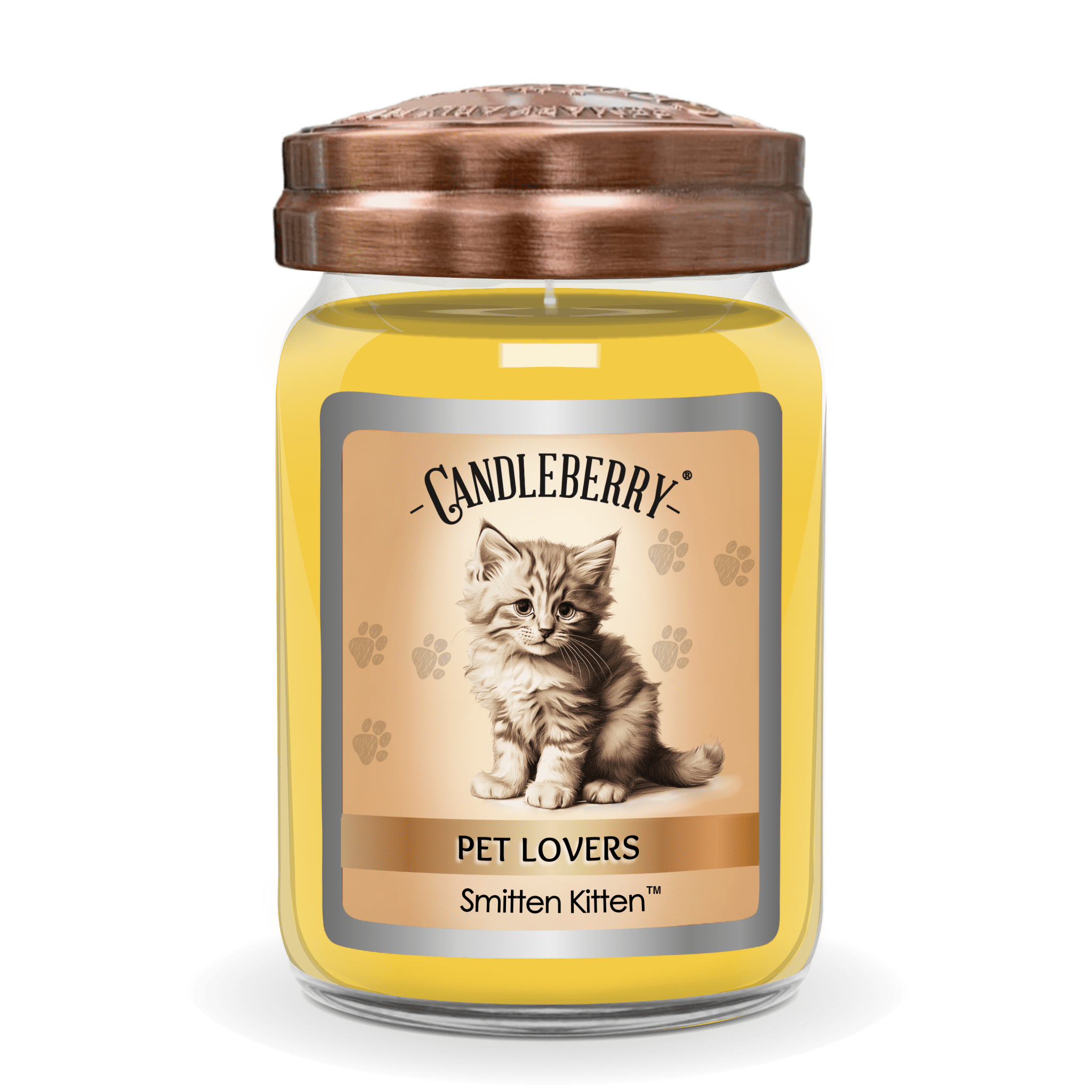 Smitten Kitten Large Jar Candle | Citrus Cotton Candy Soy Blend