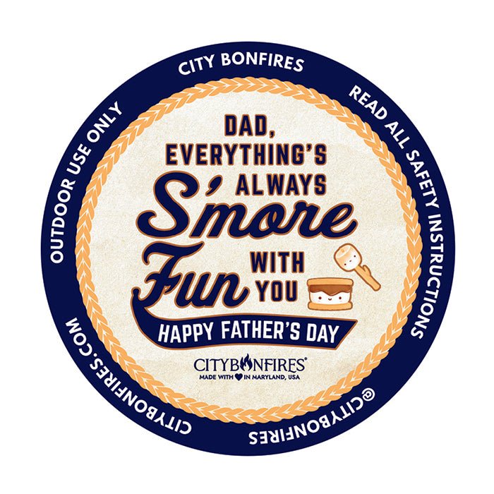 S'mores Night Pack Father's Day Edition Outdoor Metal Candle