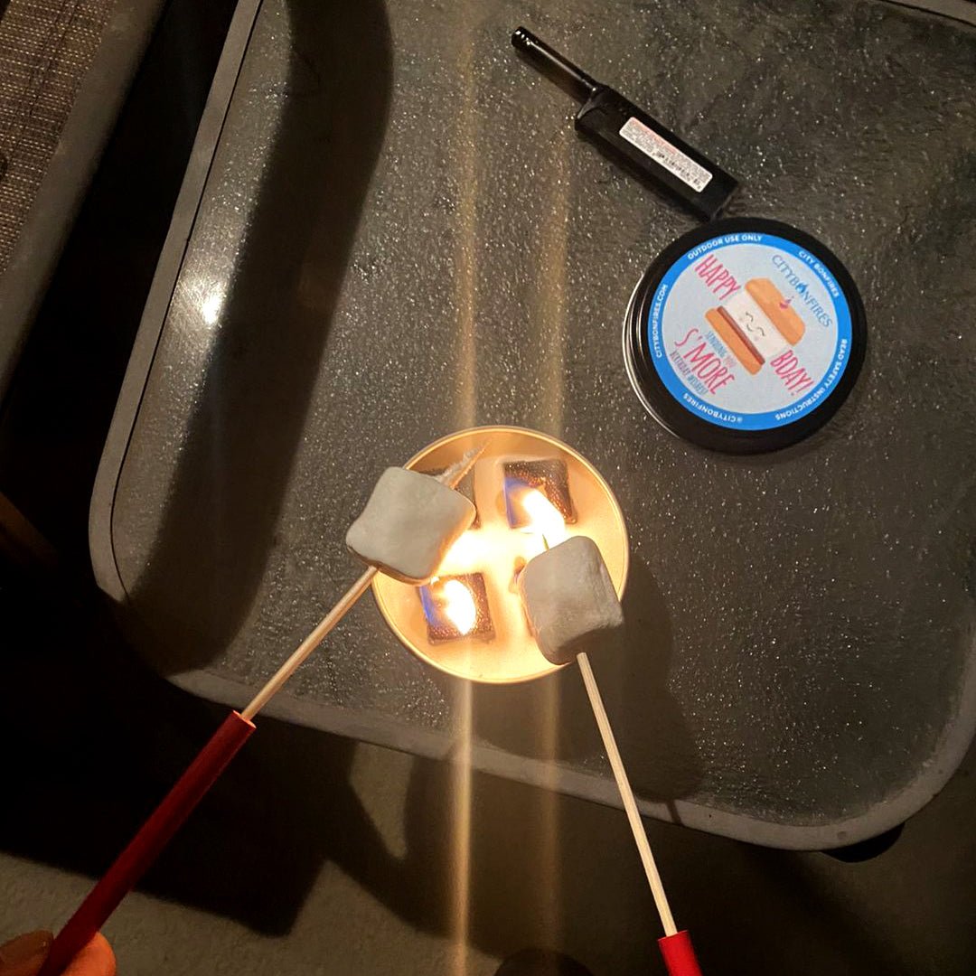 Birthday S'mores Night Pack – Minimalist Metal Fire Pit Kit