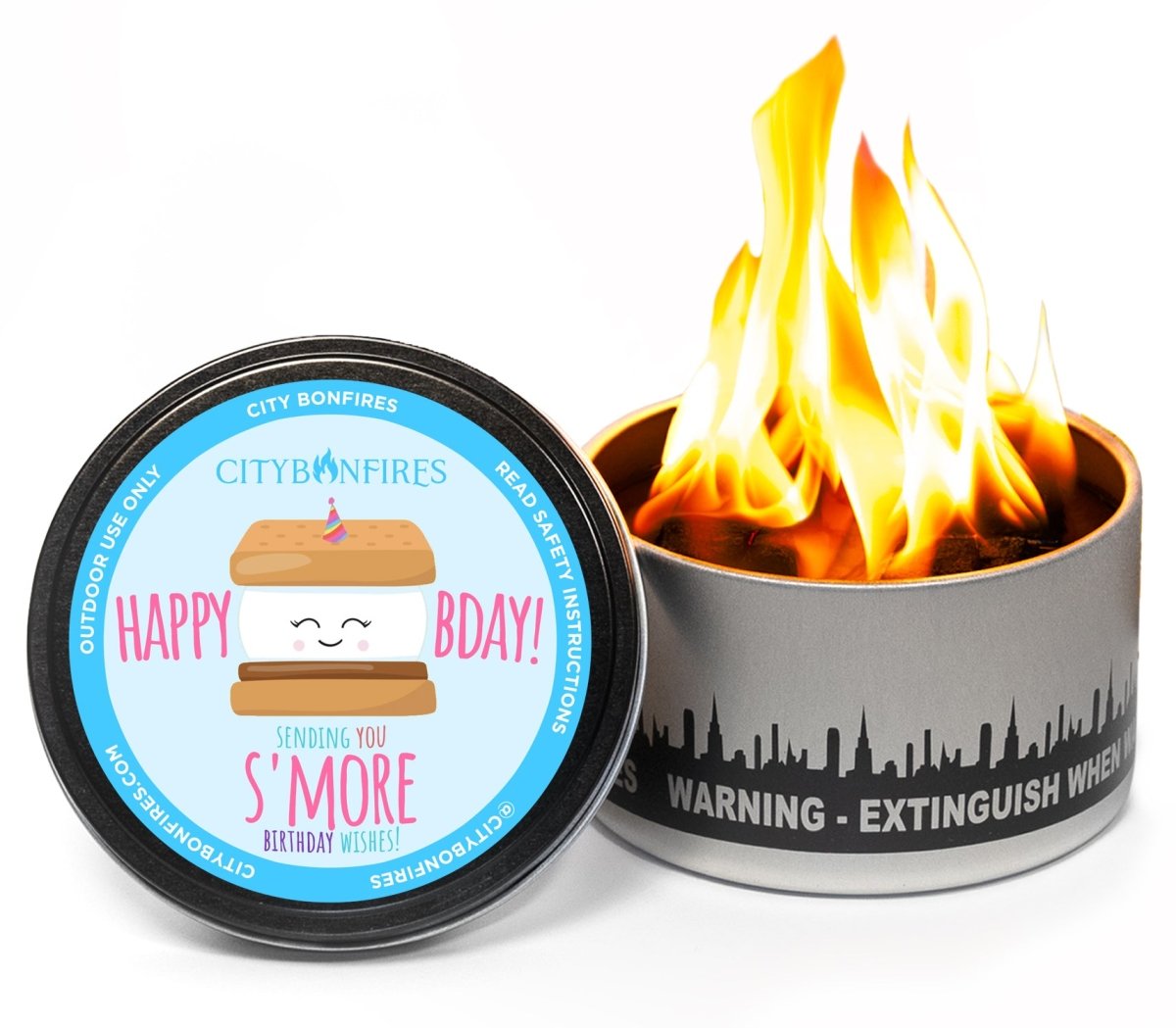 Birthday S'mores Night Pack – Minimalist Metal Fire Pit Kit