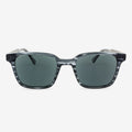 Smyrna sunglasses with a boxy, thick-rimmed acetate frame and wood accents.
